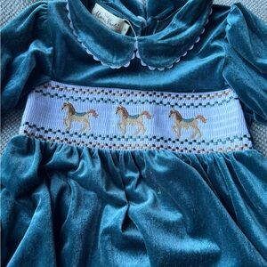 Marie Nicole Dress with Horse Embroidery 4T